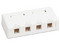 Caja de Conexiones Tripp Lite N082-004-WH de 4 puertos, para Conectores Keystone. Color Blanco.