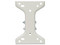 Soporte de montaje universal UBIQUITI UB-AM, incluye: base metálica, tornillos y tuercas.