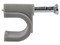 Grapa de pared TCE LMG-NCC con diámetro interno de 5 mm y altura de 6 mm. Color gris. Bolsa con 50 piezas.