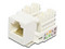 X-Case Jack categoría 5e, UTP, tipo Keystone, Color Blanco.