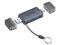 Lector de Memorias Flash Acteck Gatex Read CR625, Entrada USB Tipo C, USB Tipo A, Ranura SD y MicroSD, Conexión Dual USB Tipo A y C. Color Plata.