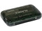 Lector de Memorias Externo Alaska 6 en 1, Lee y Graba en Memorias Flash, USB 2. Color Transparente Oscuro