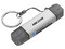Lector de Tarjetas 2 en 1 Hiksemi HS-HUB-CR01, Soporta SD y Micro SD, USB y USB Tipo C. Color Gris.