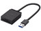Lector de tarjetas UGREEN 2 en 1, USB 3.0, Color Negro.