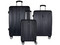 Set de 3 Maletas Rígidas BAGIAU 90439003, de 20, 24 y 28 Pulgadas. Color Negro.