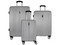 Set de 3 Maletas Rígidas BAGIAU 90439003, de 20, 24 y 28 Pulgadas. Color Gris.