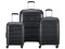Set de 3 Maletas Rígidas Delsey Paris Binalong 00310198600, De 20, 24 y 28 Pulgadas. Color Negro.