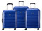 Set de 3 Maletas Rígidas Delsey Paris Binalong 00310198622, De 20, 24 y 28 Pulgadas. Color Azul.