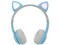 Kit Perfect Choice PC-911906 Mochila Brooklyn Dinosaurio y Audífonos Catto, Bluetooth, Auxiliar 3.5mm, Micro USB, Color Azul.