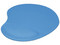 Mouse Pad Brobotix con reposa muñecas de gel de 23 x 20 cm. Color Celeste.
