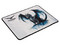 Mouse Pad Naceb DRAGOX II NA-0977 de 32.6 x 25 cm microfibra. Color Blanco.