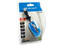 Mini Mouse Acteck AM-220re Óptico, retráctil USB. Color azul