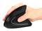 Mouse Inalámbrico Vertical BRobotix, hasta 1,600 dpi, 6 botones, Receptor USB. Color Negro.
