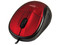 Mouse Easy Line Óptico, USB, Color Rojo.