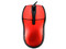 Ultra Mini Mouse General Electric, Óptico, cable retráctil USB. Color Rojo