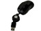 Super Mini Mouse General Electric, Óptico, retráctil USB. Color negro