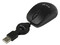 Mini Mouse Genius Micro Traveler Óptico, retráctil USB. Color Negro