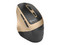 Mouse Ergonómico Getttech Wireless 6D Office, hasta 1600DPI, 6 Botones, Bluetooth, Color Negro con Dorado.