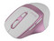 Mouse Ergonómico Getttech Wireless 6D Office, hasta 1600DPI, 6 Botones, Bluetooth, Color Rosa.