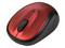 Mouse Logitech V220 Óptico Inalámbrico para Laptop, USB. Color Rojo