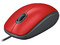 Mouse Óptico Logitech M110 Silent, 1000 dpi, 3 Botones, USB. Color Rojo.