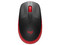 Mouse Óptico Inalámbrico Logitech M190 Full-Size, 1000 dpi, 3 botones, USB, color rojo