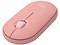 Mouse Óptico Inalámbrico Logitech Pebble Mouse 2 M350S, Bluetooth, 4000 DPI, Color Rosa.