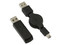 Mini Mouse Manhattan MMX Óptico Inalámbrico, incluye cable retráctil USB. Color Negro