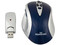 Mouse Manhattan MXR Óptico Inalámbrico, USB. Color Azul/Plateado