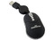 Micro Mouse Manhattan MM3 Óptico, cable retráctil USB. Color Negro
