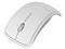 Mouse Microsoft Arc láser Inalámbrico USB, diseño cómodo y plegable. Color Blanco
