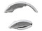 Mouse Microsoft Arc láser Inalámbrico USB, diseño cómodo y plegable. Color Blanco