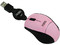 Mini Mouse Perfect Choice Óptico, Cable Retráctil USB. Color Rosa
