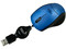 Mini Mouse Perfect Choice Óptico, Cable Retráctil USB. Color Azul