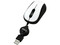 Mini Mouse Perfect Choice Óptico, Cable Retráctil USB. Color Blanco 