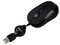 Mini Mouse Perfect Choice Óptico, Cable Retráctil USB. Color Negro