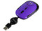 Mini Mouse Perfect Choice MONZTERZ Óptico, Cable Retráctil USB. Color Morado