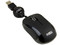 Mini Mouse Perfect Choice Elemental, Óptico, Cable Retráctil USB. Color Negro