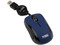 Mini Mouse Perfect Choice Elemental, Óptico, Cable Retráctil USB. Color Azul