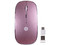 Mouse Inalambrico Techzone TZACMOI27, 2.4Ghz, Recargable, Hasta 1600 DPI. Color Rosa.