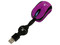 Mini Mouse TechZone Óptico, retráctil USB. Color Lila