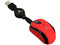 Mini Mouse TechZone Óptico, retráctil USB. Color Rojo