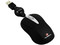 Mouse TechZone Óptico, retráctil USB. Color Negro