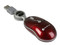 Mini Mouse TechZone Láser, Cable Retráctil USB. Color Rojo