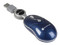 Mini Mouse TechZone Láser, Cable Retráctil USB. Color Azul