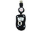 Mini Mouse TechZone Láser, retráctil USB. Color Negro con Plateado