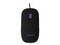 Mouse Óptico WISEH MS-W103, Slim, USB 2.0. Color Negro/Morado.