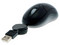 Mini Mouse Xtech Compact Óptico, retráctil USB. Color Negro.