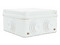 Caja Estanca de derivación Gewiss con sello de goma, Auto-extinguible, para exterior. Color Blanco.