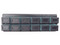 Placa acopladora LinkedPro LP-FO-S12-MM para distribuidor de Fibra Óptica, incluye 12 acopladora SC Simplex. Color Negro